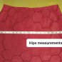 coldwater creek Berry Red Fitted Waistband Back Knee Split Skirt Size 14