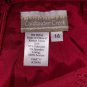 coldwater creek Berry Red Fitted Waistband Back Knee Split Skirt Size 14
