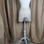 J.crew Ivory & Gold Print Cotton Blend Side Zip Shorts Size 12
