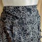 Sweet Lilly black and white ruffled detail skirt size 12