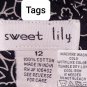 Sweet Lilly black and white ruffled detail skirt size 12