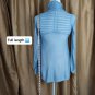 Blue Knit Buttonless Long Sleeve Cardigan Size M