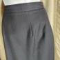 Parisian Signature Coffee Brown Side Pockets Back Knee Split Skirt Size 8