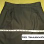 Parisian Signature Coffee Brown Side Pockets Back Knee Split Skirt Size 8