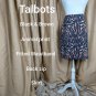 Talbots Black Animal Print Pencil Skirt Size 4