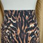 Talbots Black Animal Print Pencil Skirt Size 4