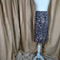 Talbots Black Animal Print Pencil Skirt Size 4