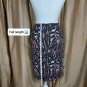 Talbots Black Animal Print Pencil Skirt Size 4