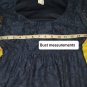 Venus Navy Blue Lace Detail Neckline Long Sleeves Dress Size XS