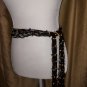 SO Black Wood Beads Net Belt,headband ,scarf