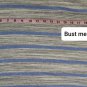 T By Talbots Blue & Gray Striped Cotton Blend Side Tie Top Size XL