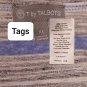 T By Talbots Blue & Gray Striped Cotton Blend Side Tie Top Size XL