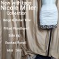New With Tag Nicole Miller Collection Beige Detail Hem Linen Blend Mini Skirt...