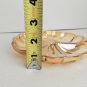 Vintage Marigold Carnival Glass Clover Leaf Candy Dish Set Of 2