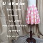 Mini Borden Pink &Yellow Polka-dots 100% Cotton Side Zip Skirt Size 5-6 Years