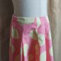 Mini Borden Pink &Yellow Polka-dots 100% Cotton Side Zip Skirt Size 5-6 Years