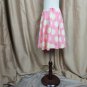 Mini Borden Pink &Yellow Polka-dots 100% Cotton Side Zip Skirt Size 5-6 Years