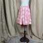 Mini Borden Pink &Yellow Polka-dots 100% Cotton Side Zip Skirt Size 5-6 Years