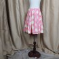 Mini Borden Pink &Yellow Polka-dots 100% Cotton Side Zip Skirt Size 5-6 Years