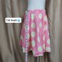 Mini Borden Pink &Yellow Polka-dots 100% Cotton Side Zip Skirt Size 5-6 Years