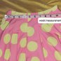 Mini Borden Pink &Yellow Polka-dots 100% Cotton Side Zip Skirt Size 5-6 Years
