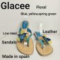 Glacee Floral Leather Made In Spain Sandals Size 9.5M