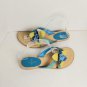 Glacee Floral Leather Made In Spain Sandals Size 9.5M