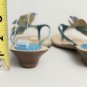 Glacee Floral Leather Made In Spain Sandals Size 9.5M