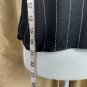 Lush Black Striped V Neckline Tie Front Tank Top Size M