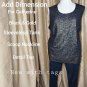 New Added Dimensions Black & Gold Detail Tank Size 3X