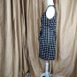 Kim Rogers White And Black Polka-dots Square Neckline ]back Zip Dress Size 12P