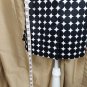 Kim Rogers White And Black Polka-dots Square Neckline ]back Zip Dress Size 12P