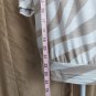 Ann Taylor LOFT White & Beige Print Lightweight Top Size S