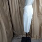 Julie Haus Ivory Seersucker Pleated Wide Leg Crop Pants Size 0