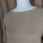 N.E.K. Primary Pieces Gold Dust Scoop Neckline Short Sleeve  Top Size L