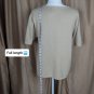 N.E.K. Primary Pieces Gold Dust Scoop Neckline Short Sleeve  Top Size L