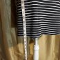 J Crew Black & White Cotton Blend Back Zip Dress Size 8