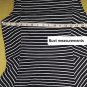 J Crew Black & White Cotton Blend Back Zip Dress Size 8