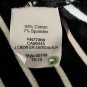 J Crew Black & White Cotton Blend Back Zip Dress Size 8
