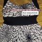 B. Darlin Black & White Floral Print Cotton Blend Dress Size 1/2