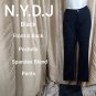 N.Y.D.J. black soandex blend front & Back Pockets pants size 4