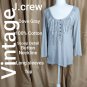 J crew gray detail neckline top size L