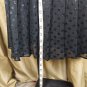 Cynthia Rowley Black Sparkle Polka-dot Pleated Side Zip Skirt Size 6