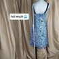 R&K Original Blue Print Cotton Blend Dress Size 10