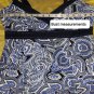 R&K Original Blue Print Cotton Blend Dress Size 10