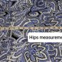 R&K Original Blue Print Cotton Blend Dress Size 10
