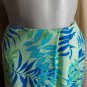 goodclothes Collections Spring Green Floral Print Faux Wrap Maxi Skirt size 8