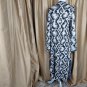Kaisley Ivory & Black Print Long Cardigan Size L