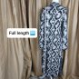 Kaisley Ivory & Black Print Long Cardigan Size L