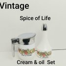Gemco USA for Corning Spice of Life Oil Cruet L'Huile & Cream Set